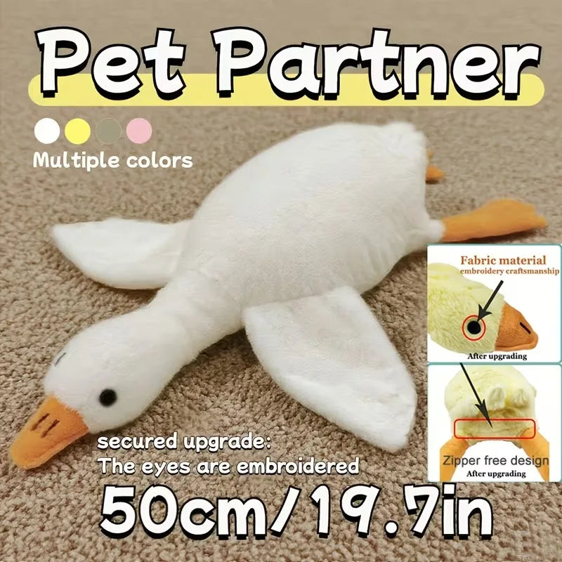 Colorful Soft Duck Plush Toy for Pets | Anxiety-Relieving Buddy