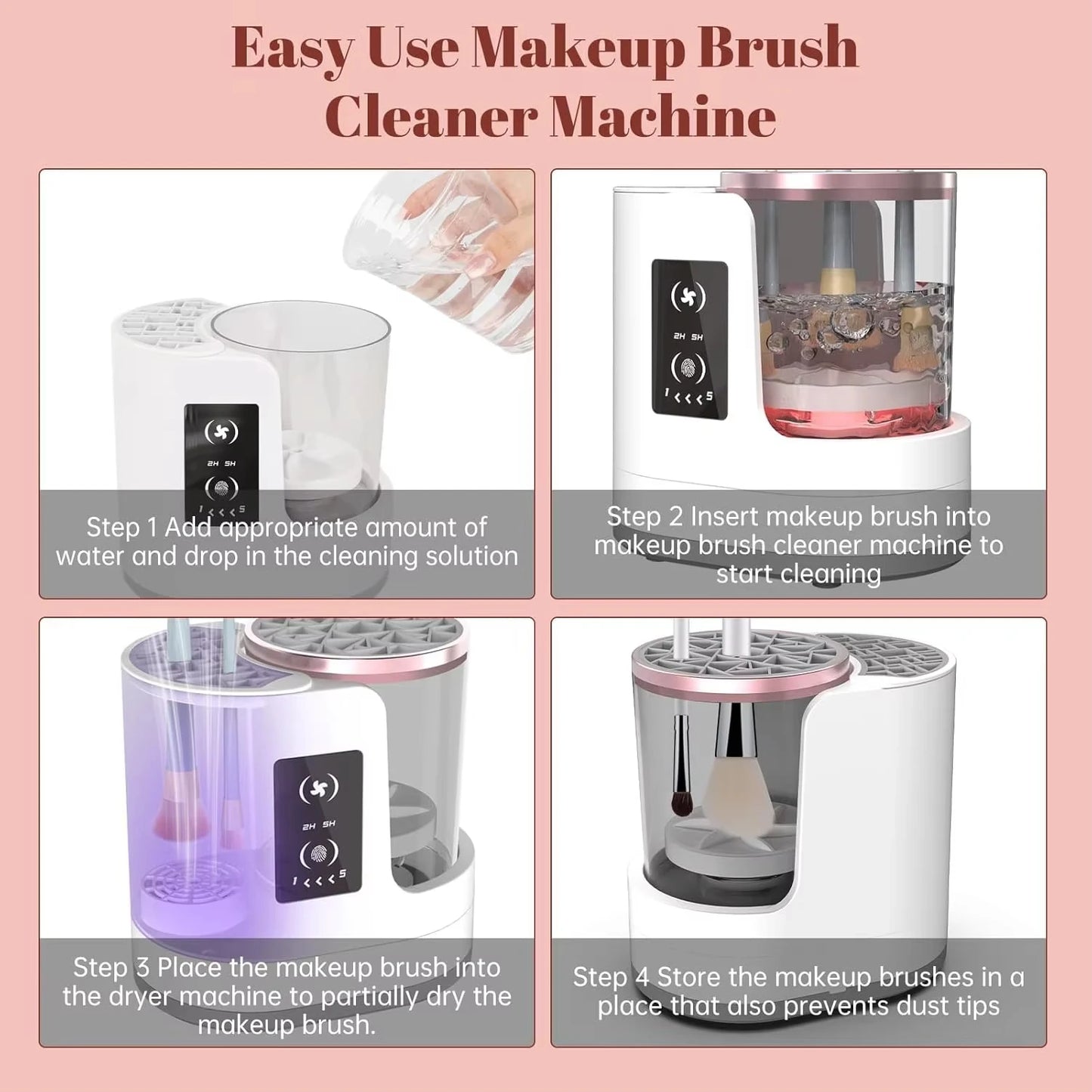 3 in 1 Electric Makeup Brush Cleaner & Dryer | Ultimate Beauty Tool
