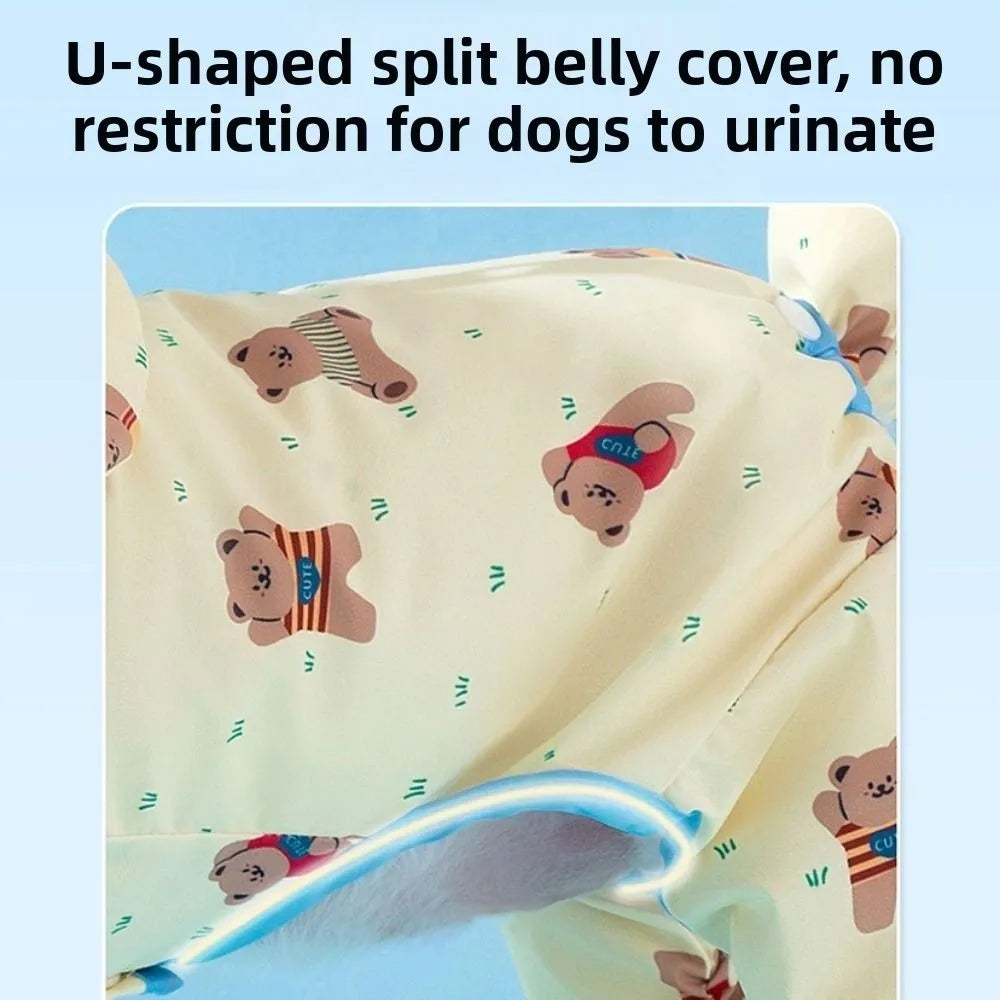 Adjustable Waterproof Dog Raincoat | Windproof Pet Cape Costume