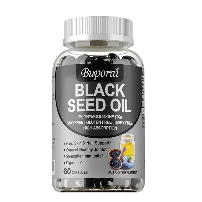 Premium Black Seed Oil Capsules | Immune Health & Wellness Support