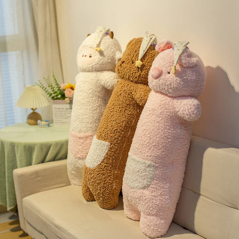 90cm Giant Plush Animal Pillow | Soft Sleep Cartoon Doll for Kids