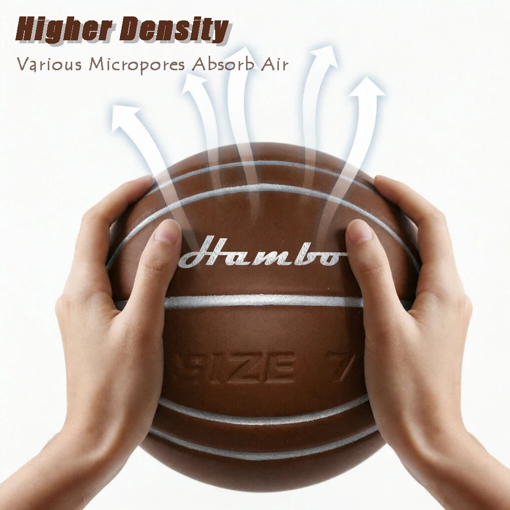 Silent Dribble Basketball - Airless Indoor Foam for Quiet Practice