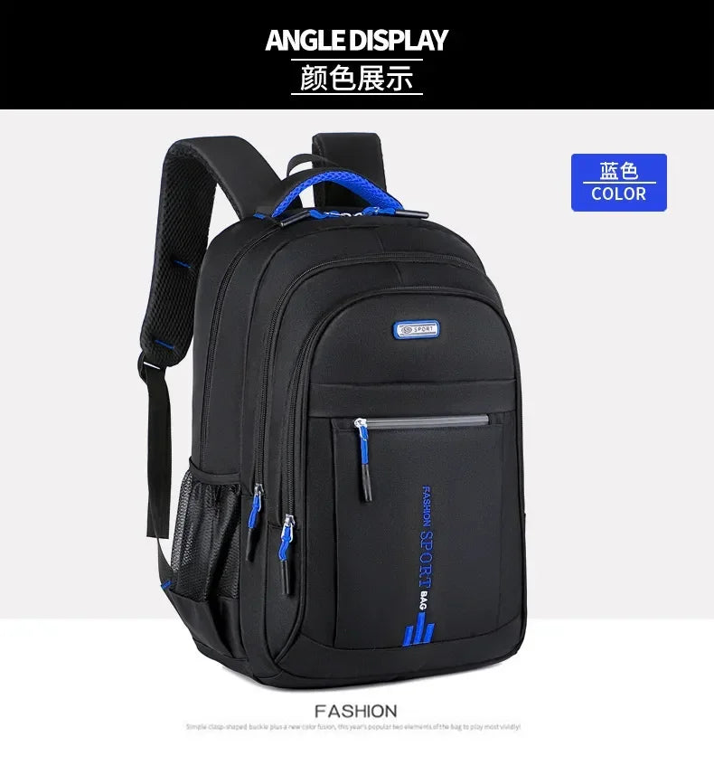 Men's Oxford Waterproof Backpack | Stylish School & Travel Bag