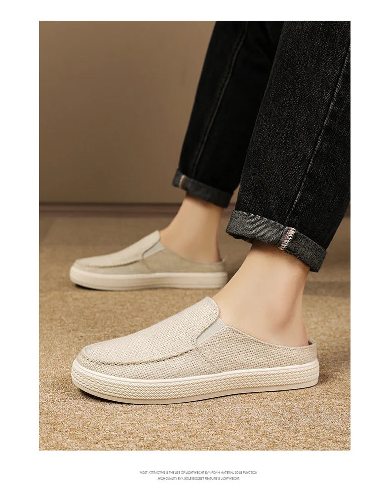 Men's Summer Breathable Half Slippers | Comfortable Casual Shoes