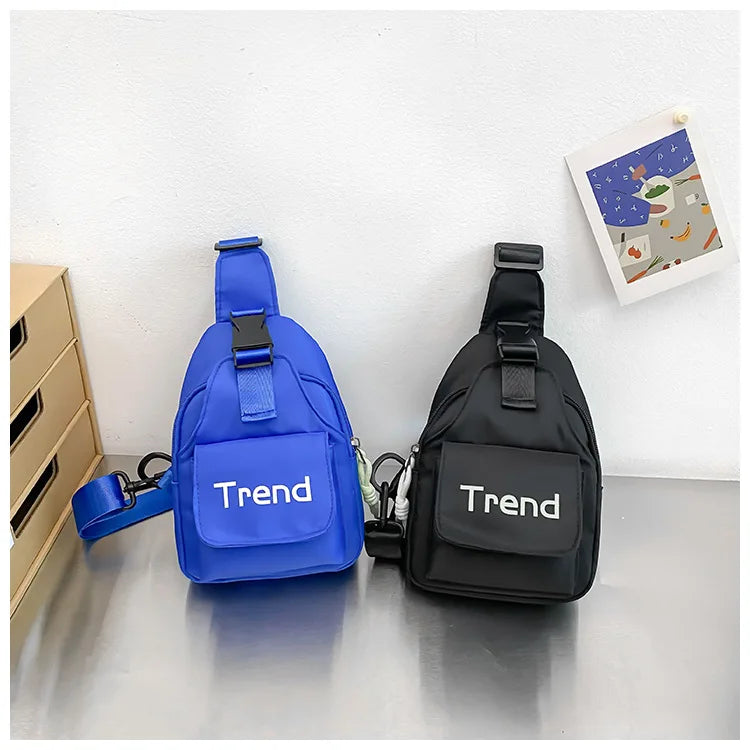Cute Solid Color Children's Shoulder Bag | Stylish Kids Fanny Pack
