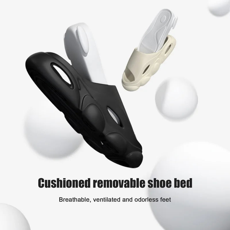 Men's Summer Sandals - Soft Cloud House Platform Slides for Beach