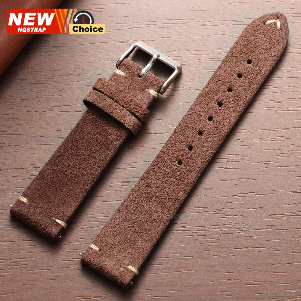 Soft Suede Watch Straps | Adjustable Quick Release Bands for Watches