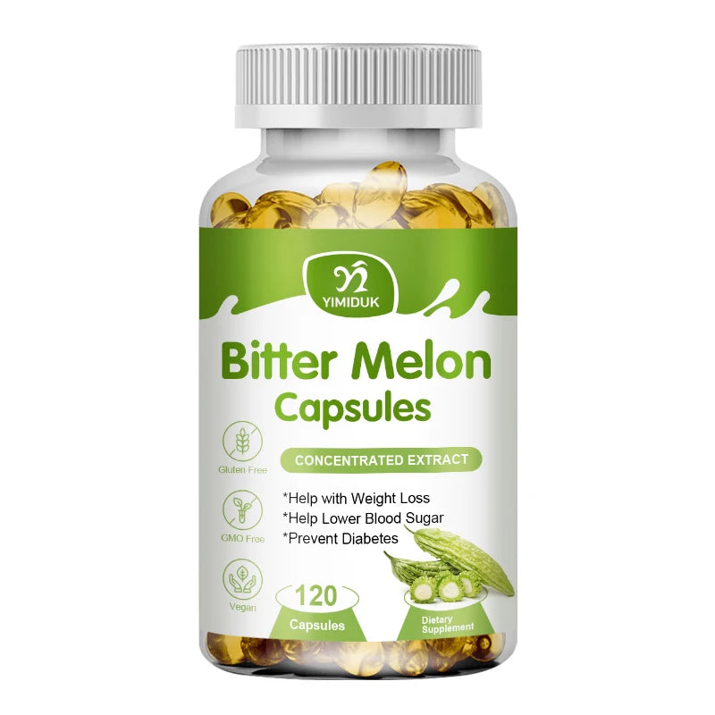 Natural Bitter Melon Extract Capsules - Support Blood Sugar & Weight Loss
