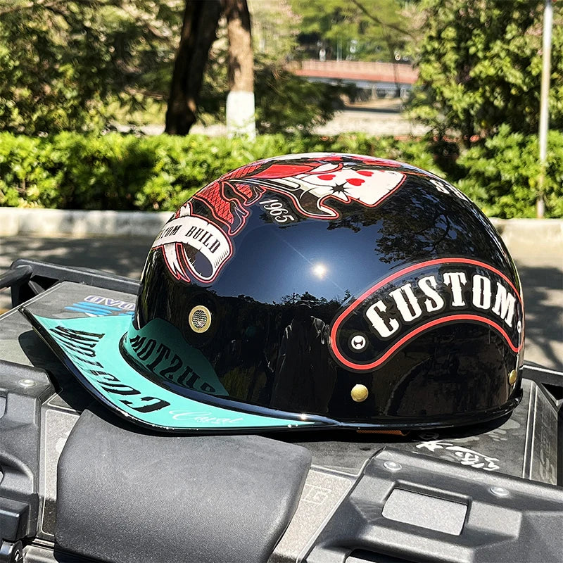 Lightweight Half Helmet | Windproof Baseball Cap Style for Riders