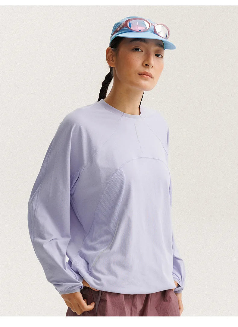 Unisex Lightweight Quick-Dry Long Sleeve T-Shirt for Outdoors