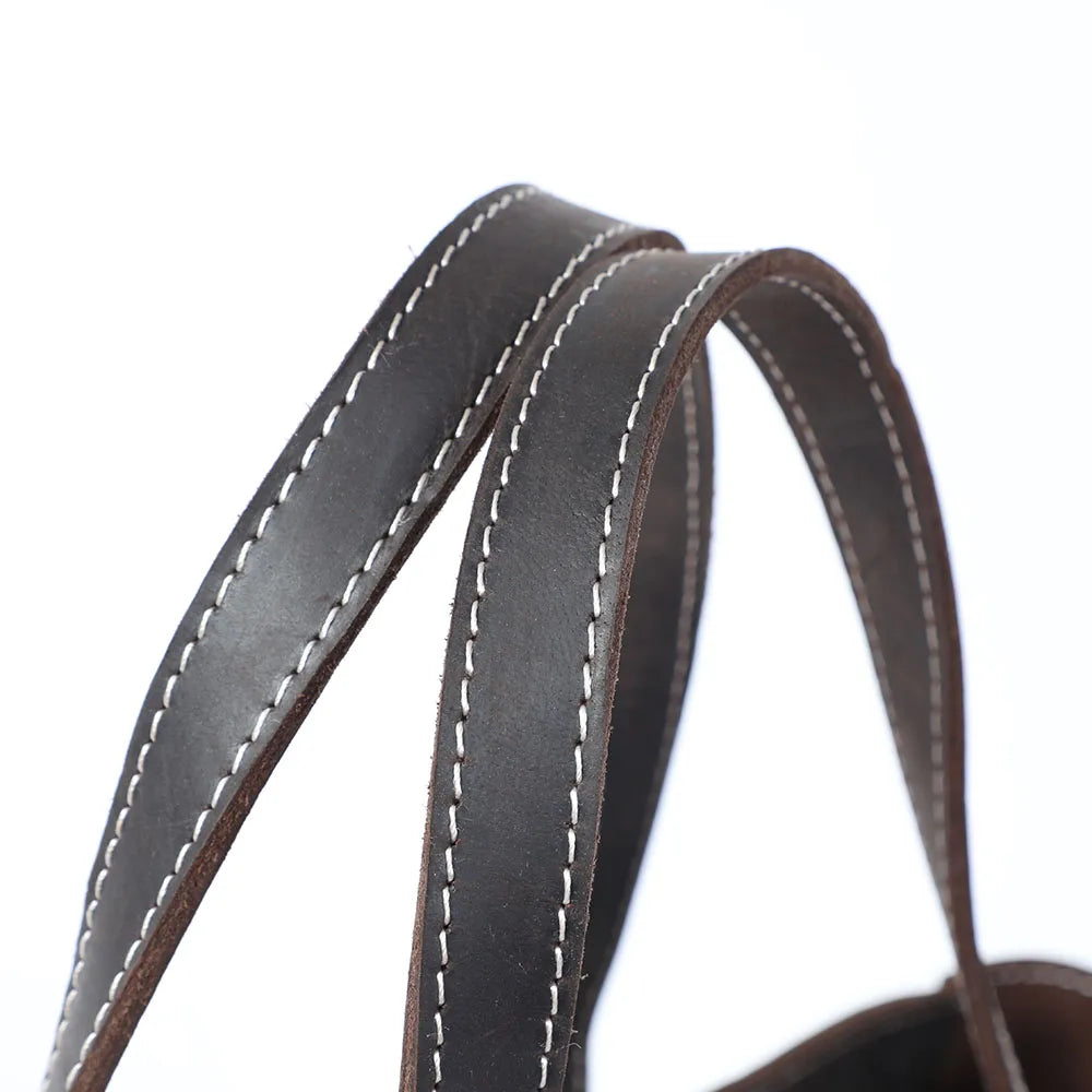 Genuine Leather Tote Bag | Versatile Shoulder Bag for Men & Women