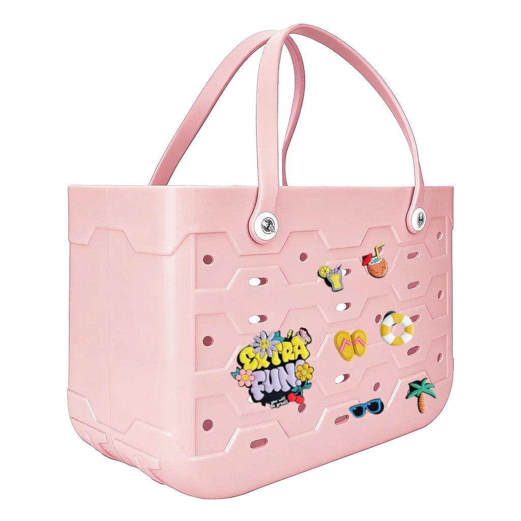 Fashionable Waterproof Beach Bag | Stylish EVA Solid Color Tote