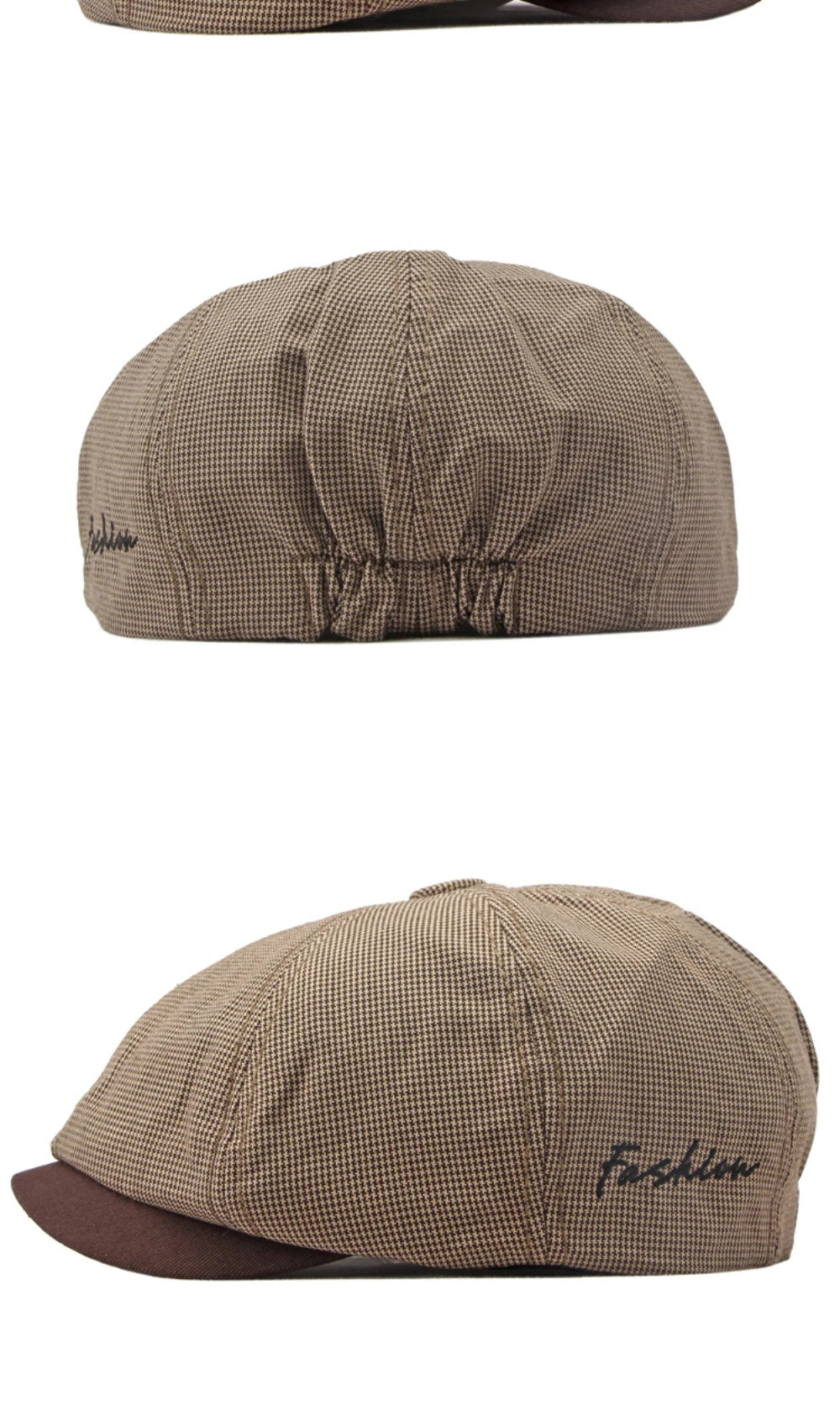 Unisex Plaid Beret Caps for Spring & Summer | Fashionable Flat Hats