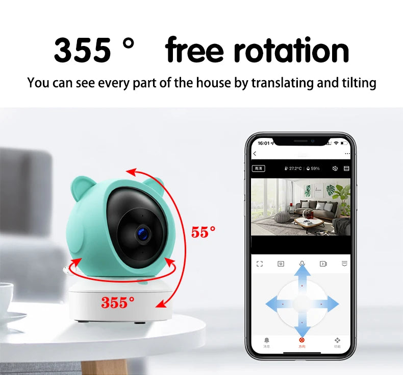Smart Baby Monitor with 2K Camera & Night Vision for All Parents