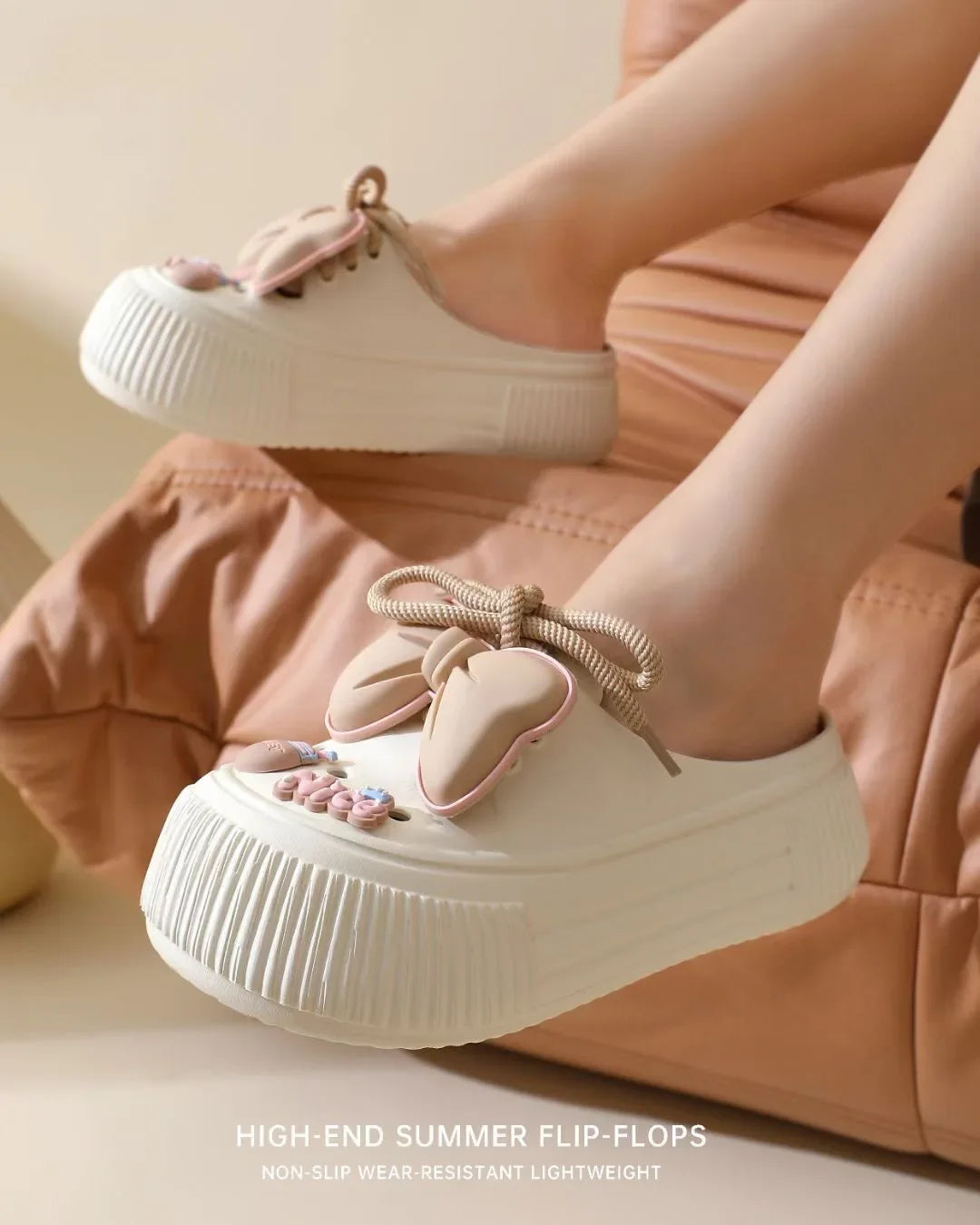 Women's Cute Bow EVA Slippers | Stylish Summer Sandals
