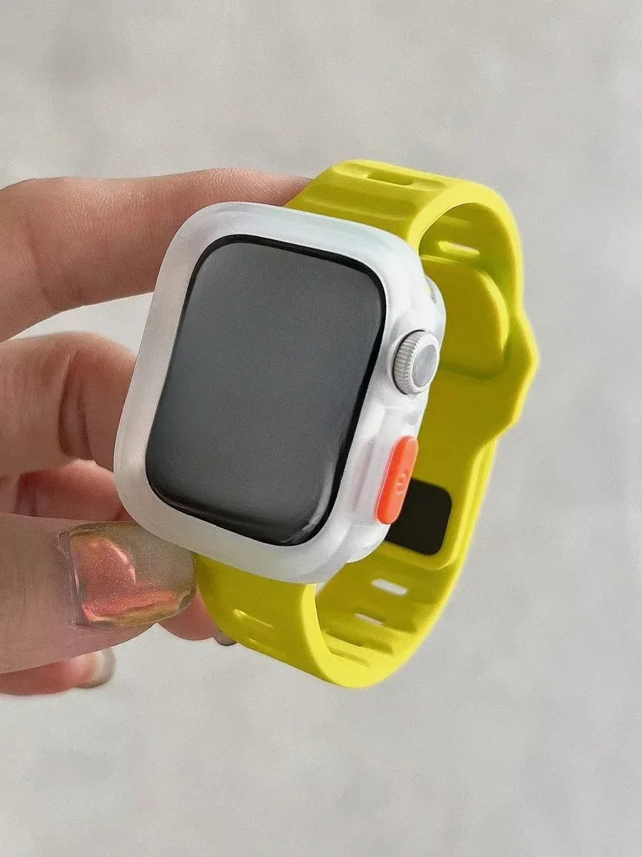 Silicone Case and Strap for Apple Watch | Stylish & Durable