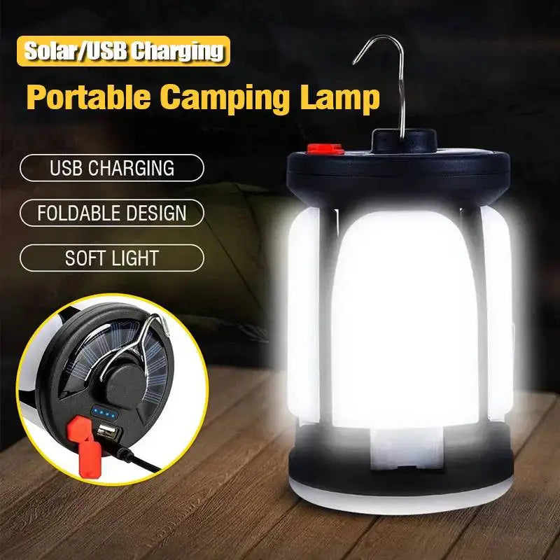 Linterna de camping LED recargable | Luz de tienda de campaña portátil 3 modos