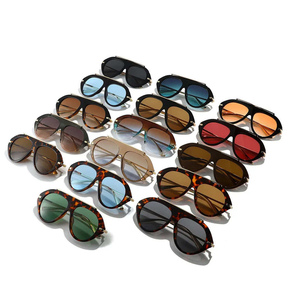 Oversized Retro 70s Pilot Sunglasses | Stylish Vintage Shades