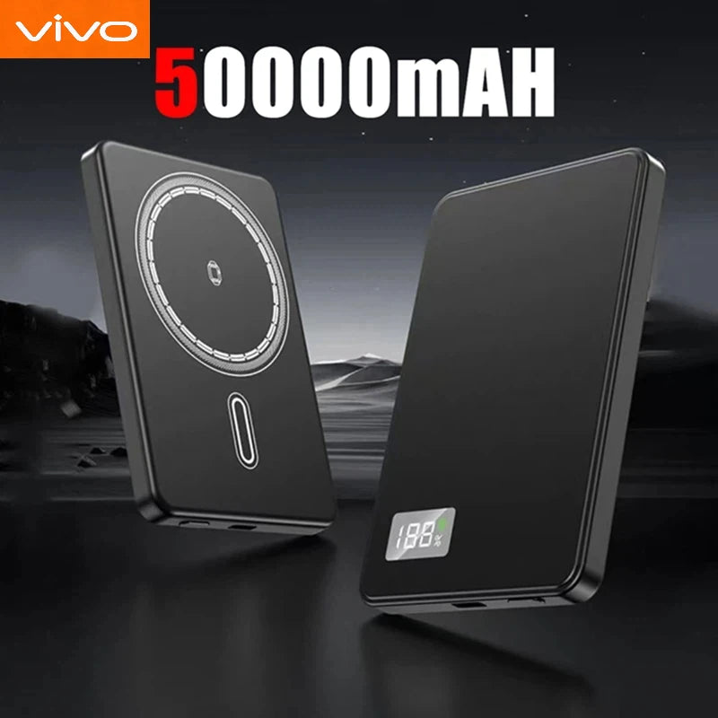 50000mAh Magnetic Wireless Power Bank | Fast Charging External Battery
