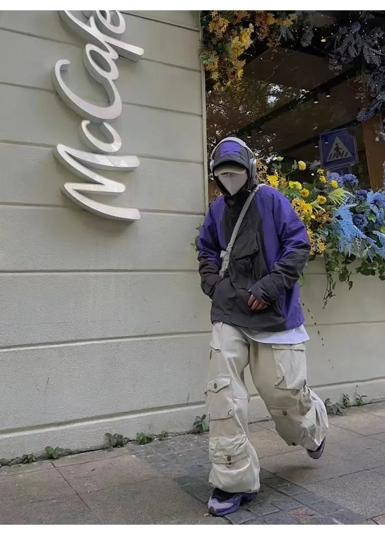 Men's Vintage Loose Wide Leg Cargo Pants | Stylish Streetwear