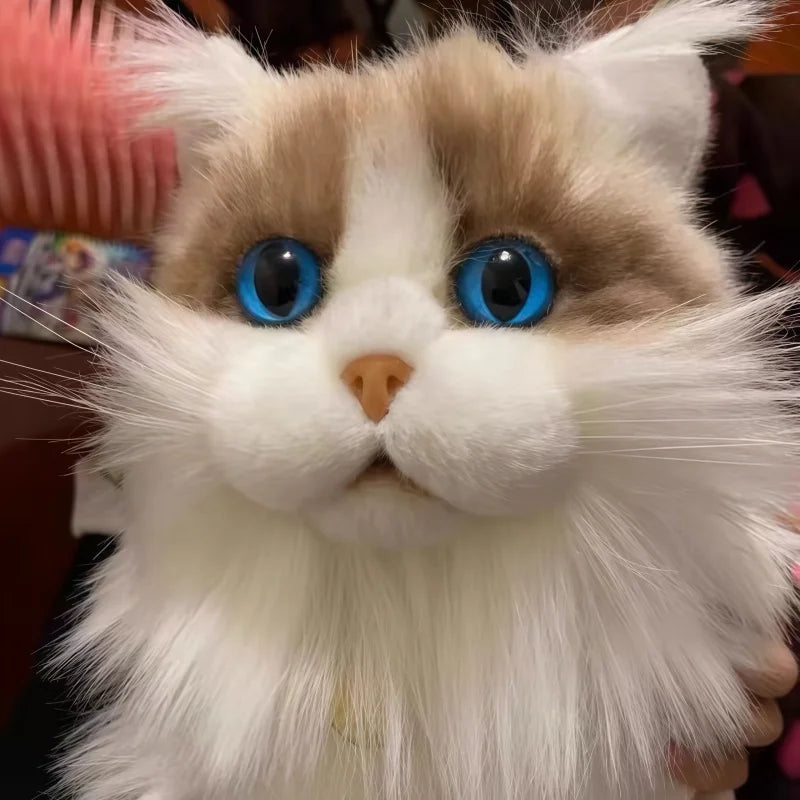 Lifelike Plush Toy Cat | Soft Simulation Doll for Comfort & Joy
