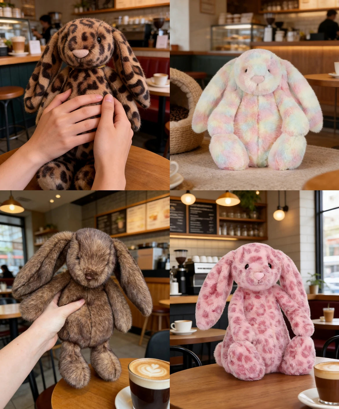 Cute Rabbit Plush Toy with Floral Ears | Ideal Kids Gift