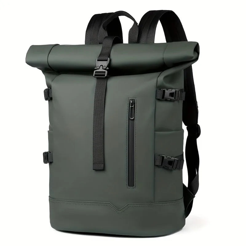 Trendy Rolled Up Backpack for Men | Large Capacity Travel Bag