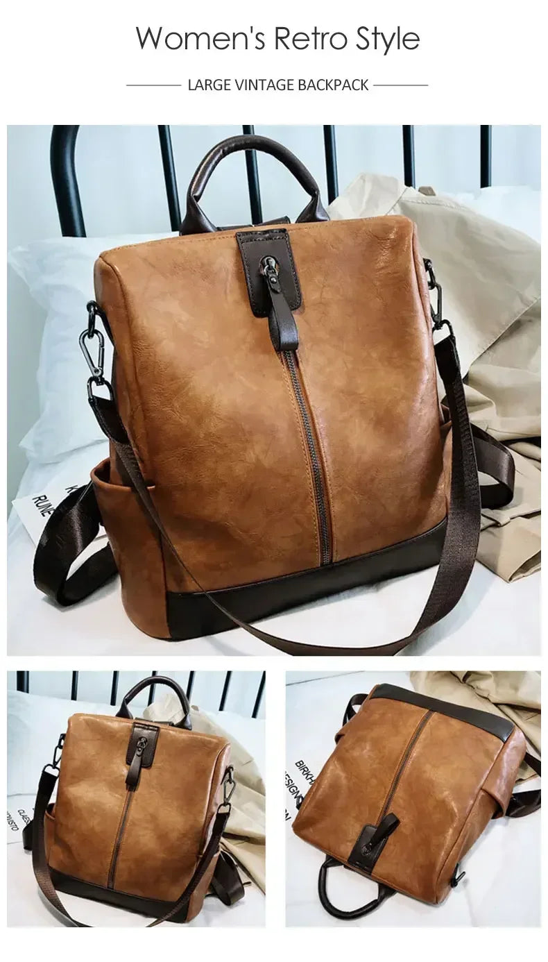 Women's Fashion Leather Backpack | Stylish Travel Bag for All Occasions