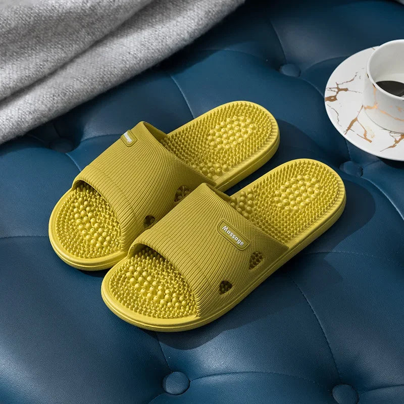 Women & Men Massage Slippers | Soft Non-Slip Indoor Slides