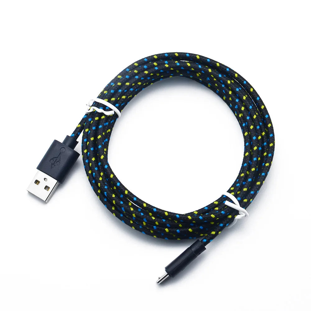 Nylon Braided Micro USB Cable | Fast Data Sync & Charger