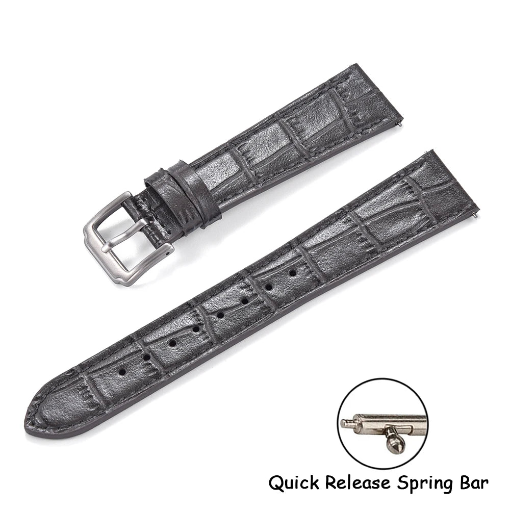 Quality Leather Watch Bands | Universal Slub Pattern Straps