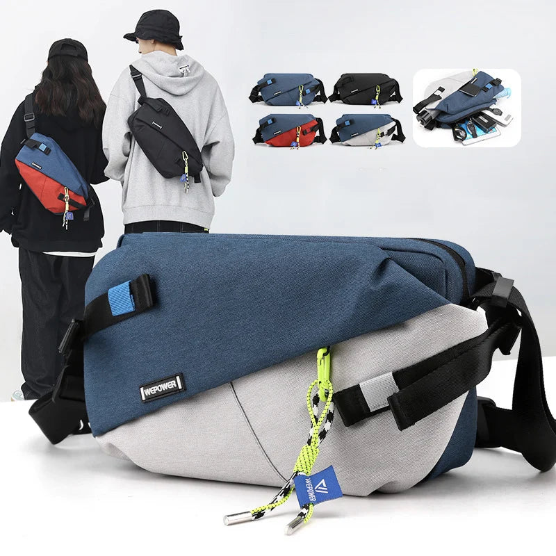 High-Quality Nylon Panelled Crossbody Waist Packs for Travel