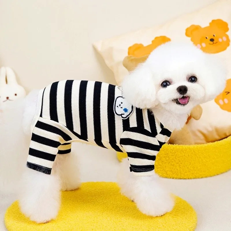 Soft Cotton Dog Jumpsuit | Stylish Pet Pajamas for All Breeds