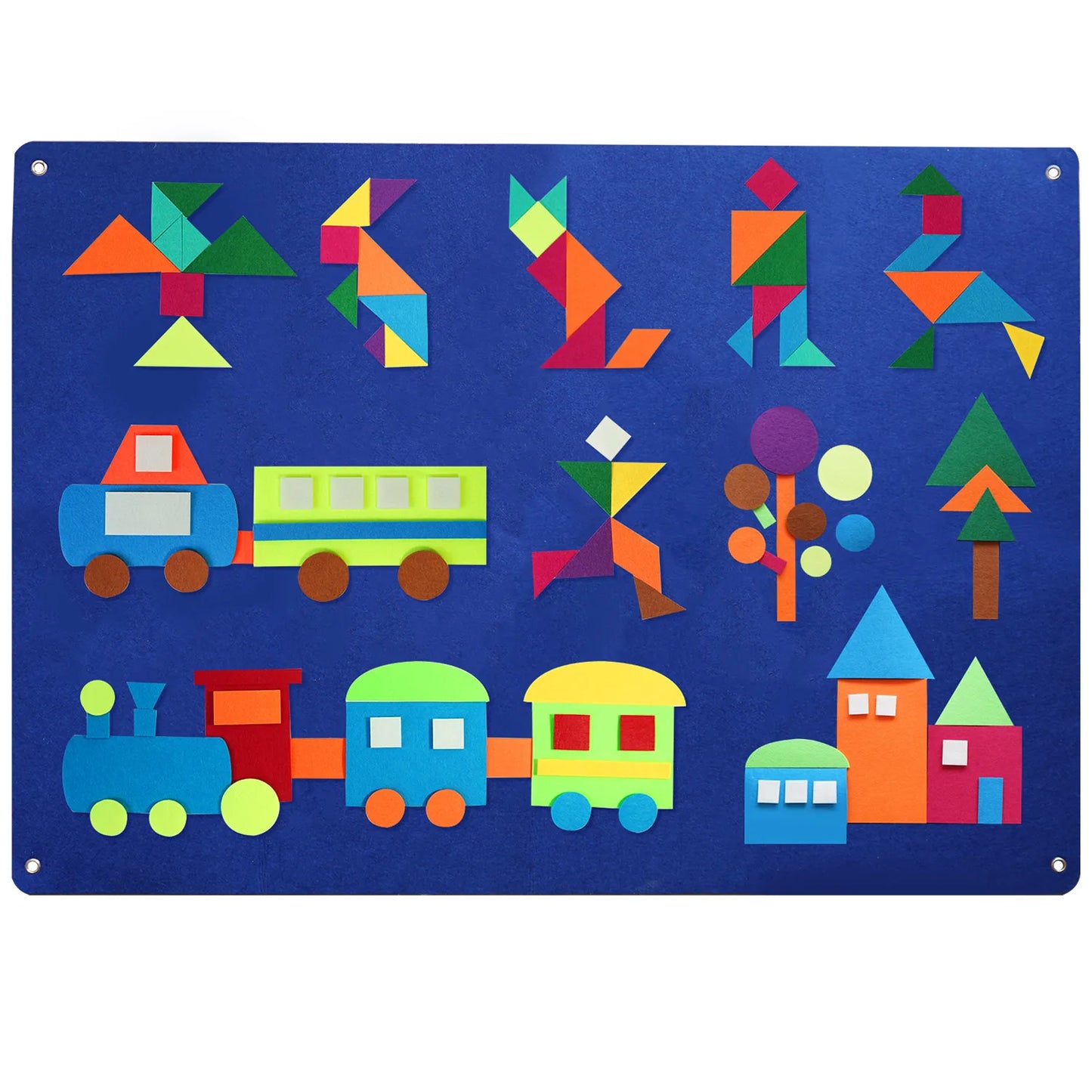 Children's Shape Teaching Felt Board Story Set | Montessori Fun