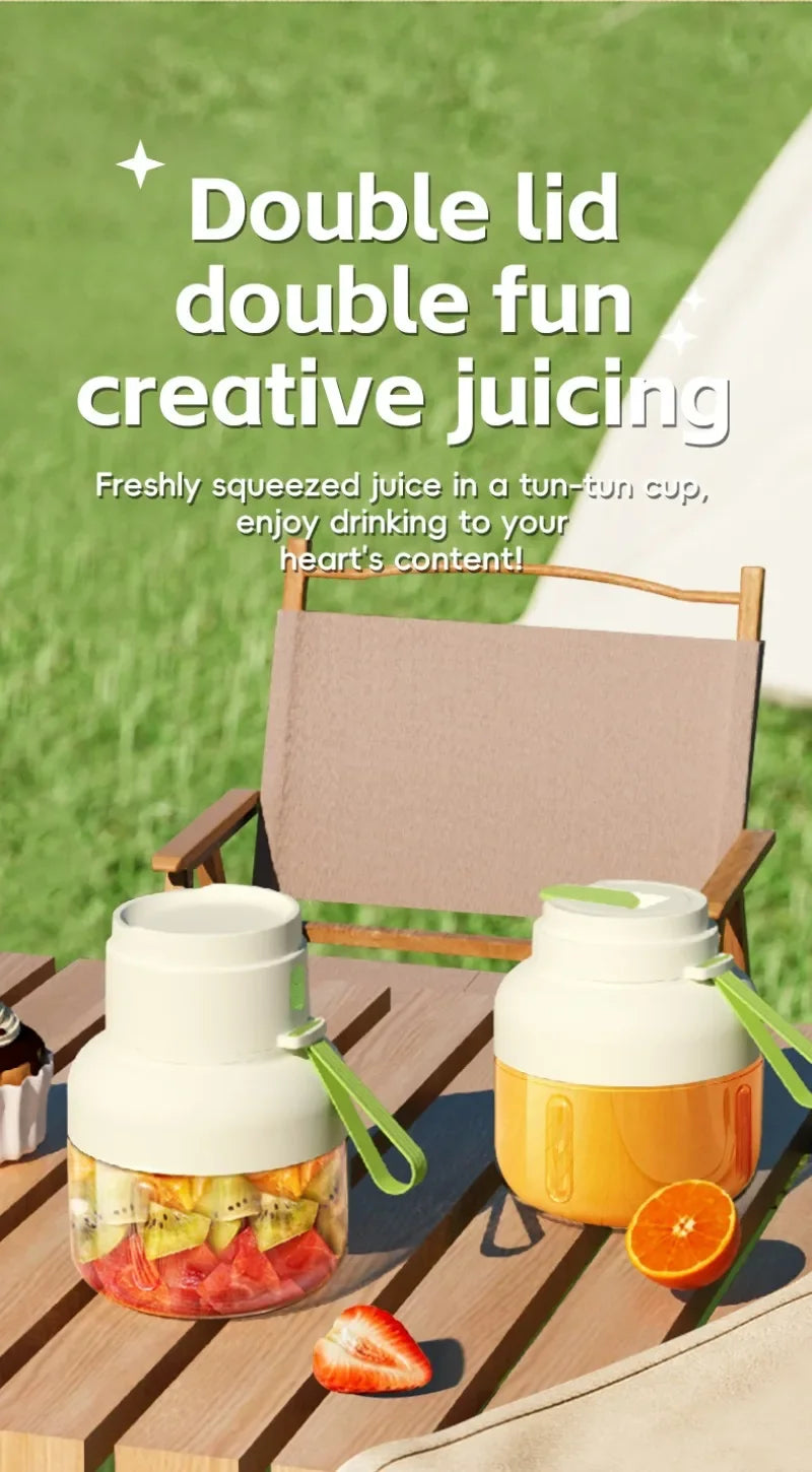 Portable Juicer Cup | USB Rechargeable Smoothie Blender for Home