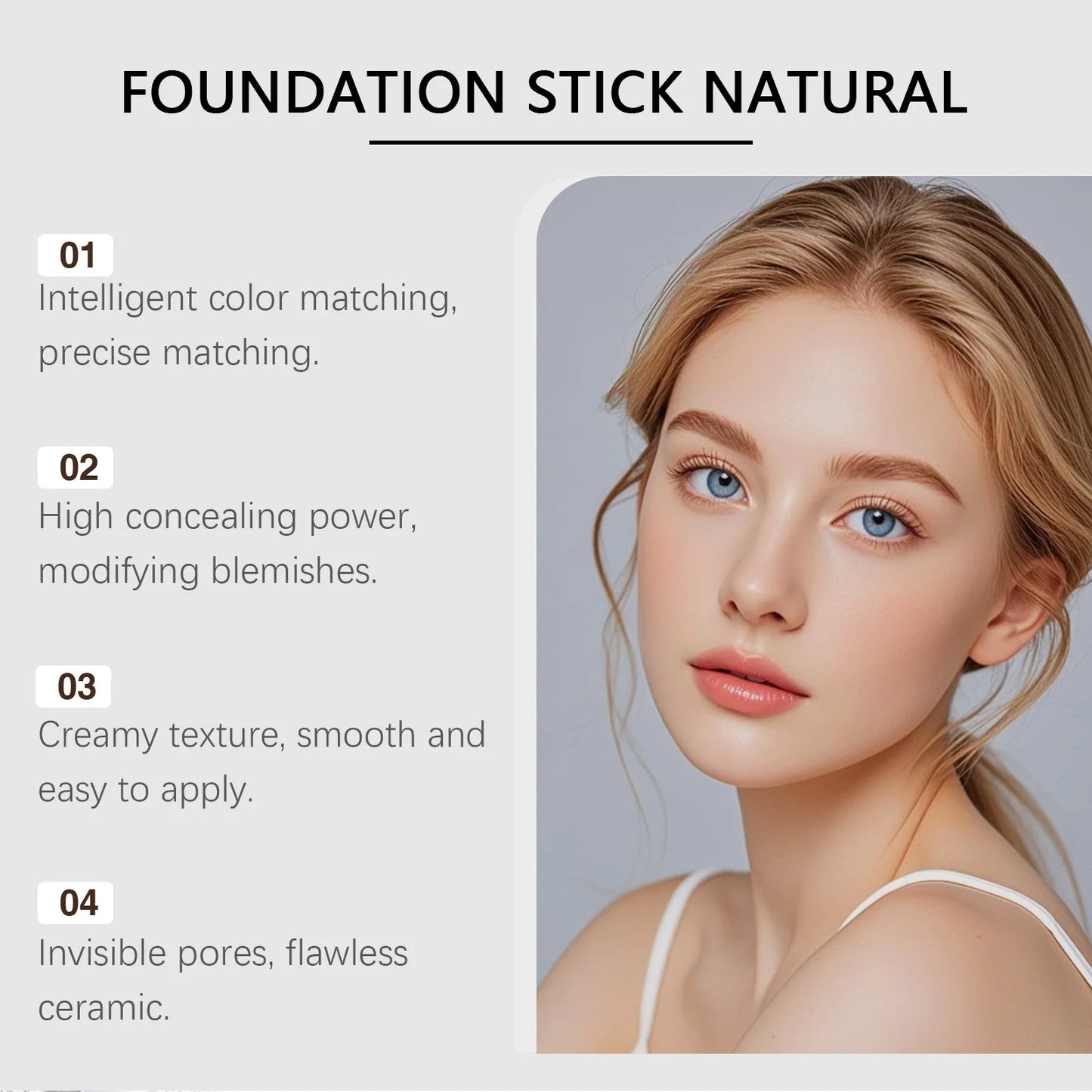 Color Changing Foundation Stick | Waterproof Full Coverage Concealer