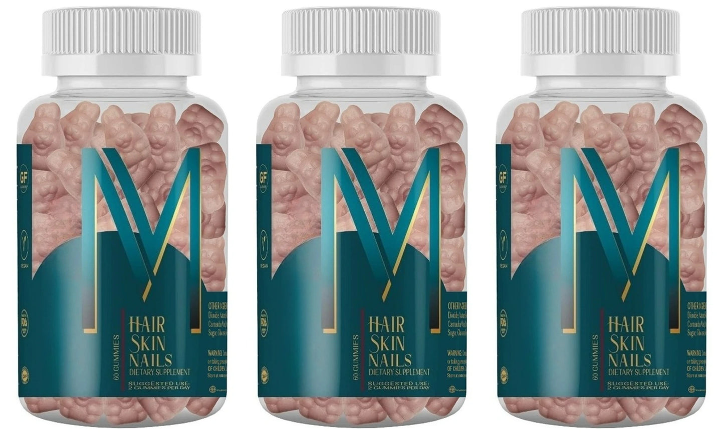 Hair Skin Nail Gummies | Daily Biotin Multivitamin Supplement