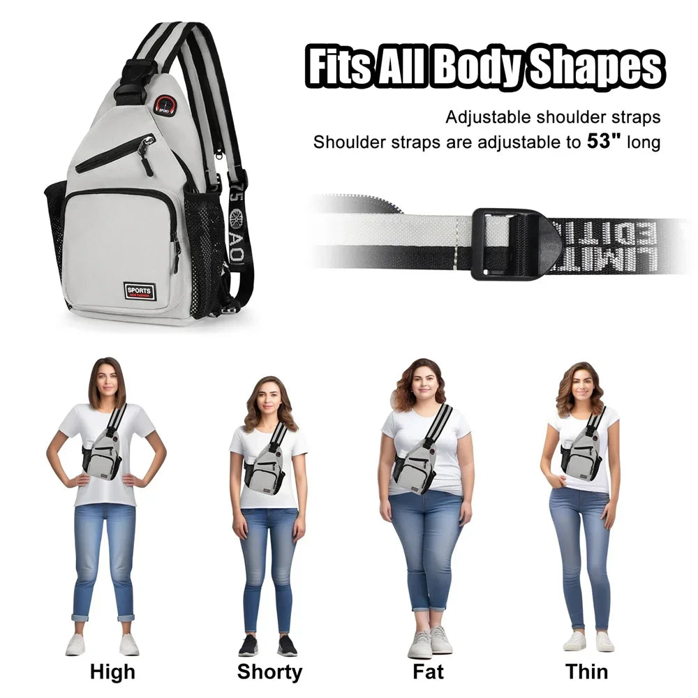 Adjustable Women Chest Bag | Versatile Sports Travel Messenger