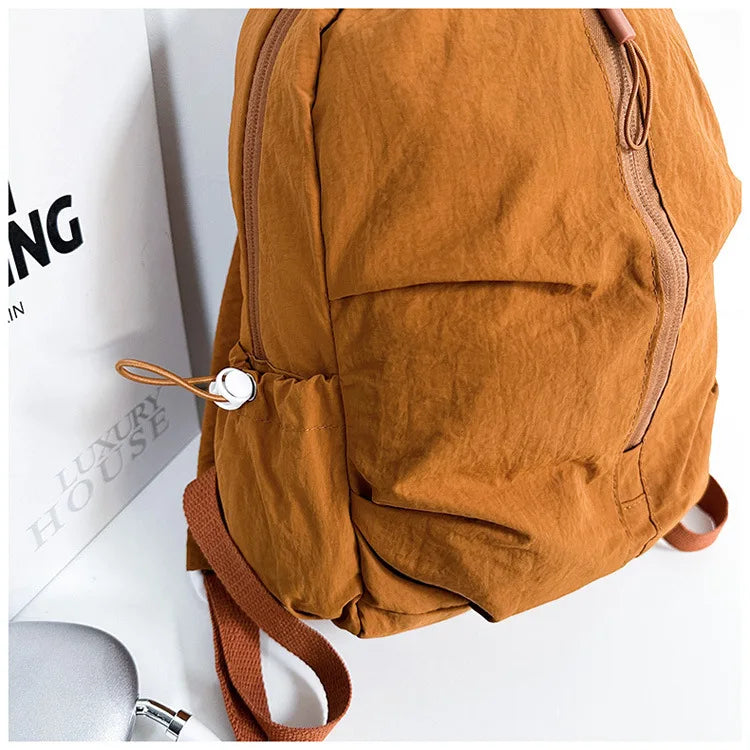 Lightweight Macaron Color Oxford Backpack for Women | Casual Chic bag