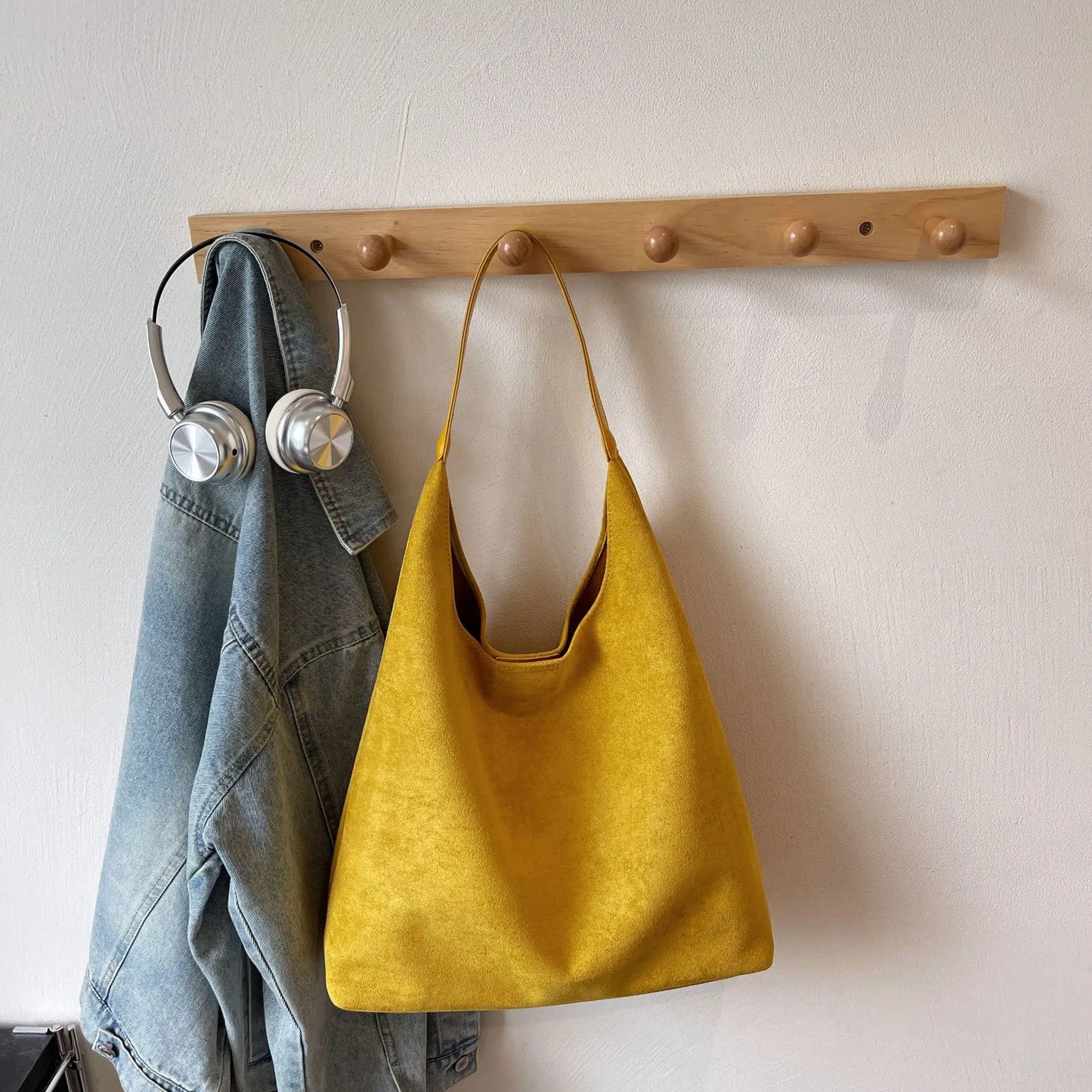 Stylish Winter Suede Shoulder Bag | Large Capacity Crossbody Bag