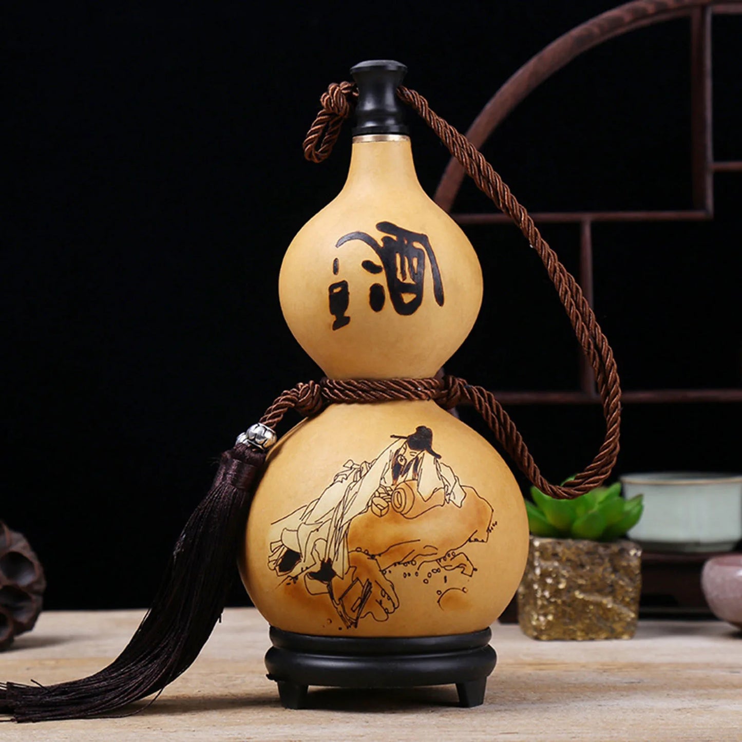 Durable Natural Gourd Bottles | Large Capacity Water Flasks