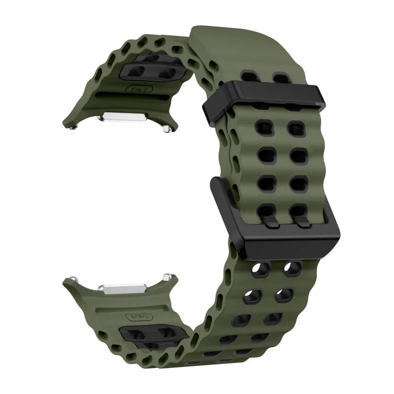 Silicone Sports Strap for Galaxy Watch | Breathable Marine Band