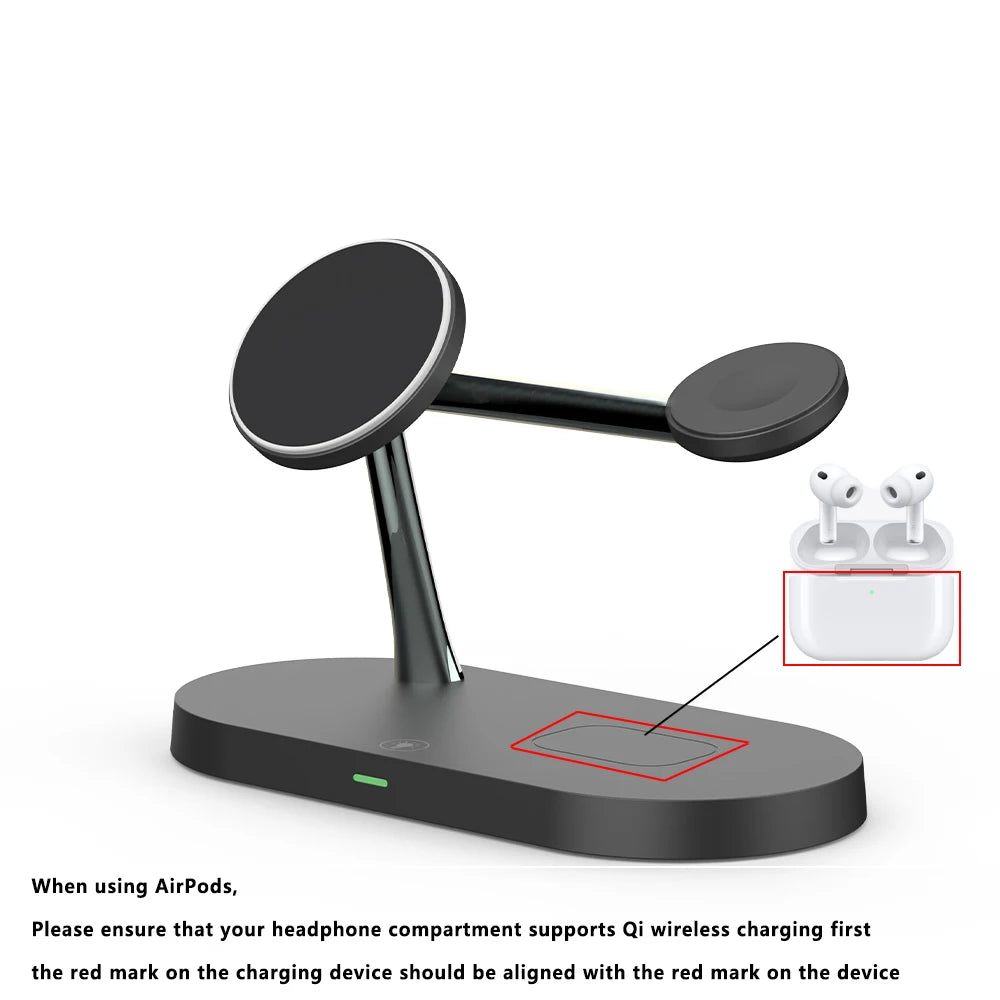 Foldable 3-in-1 Wireless Charging Station | Fast Charging & Travel Ready