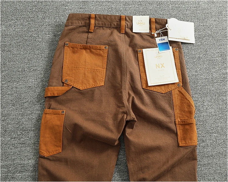 Vintage Cargo Overalls for Men | Stylish Heavy Canvas Pants