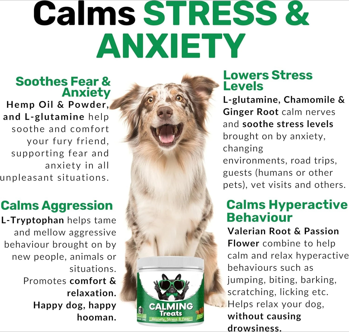 Calming Soft Chews for Dogs | Stress Relief & Anxiety Support