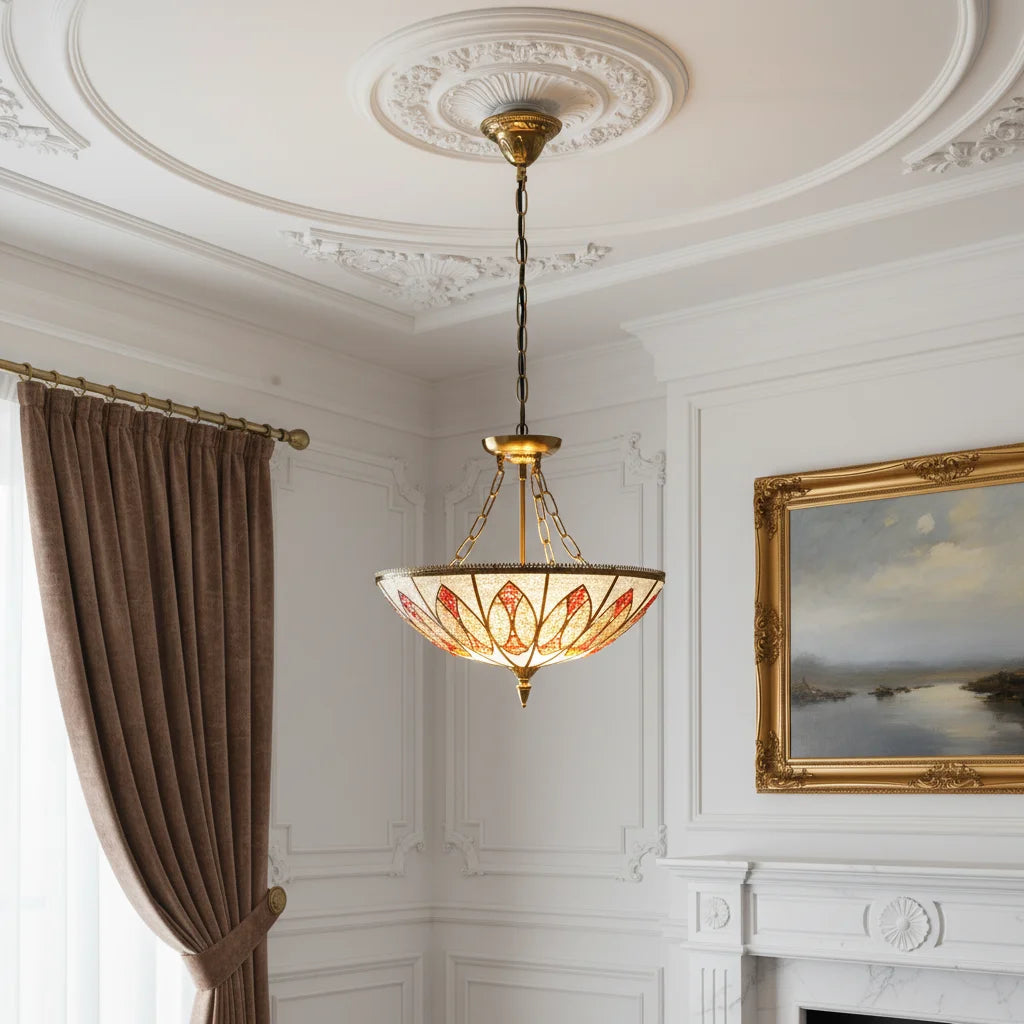 Modern Gold Pendant Light | 3-Light E26 Ceiling Lamp for Dining
