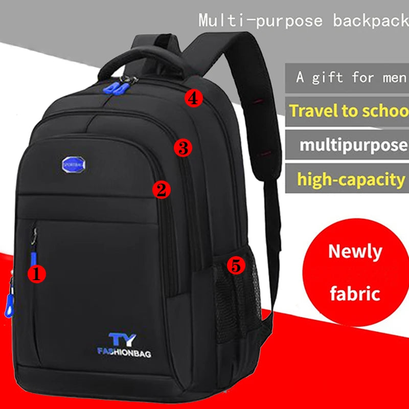 Unisex Casual Nylon Business Backpack | Perfect for Travel & School