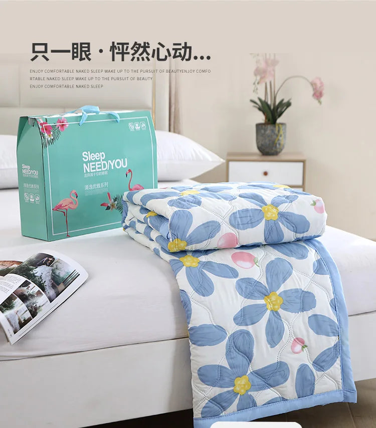 Cool Summer Quilt | Soft, Breathable Air Conditioner Blanket