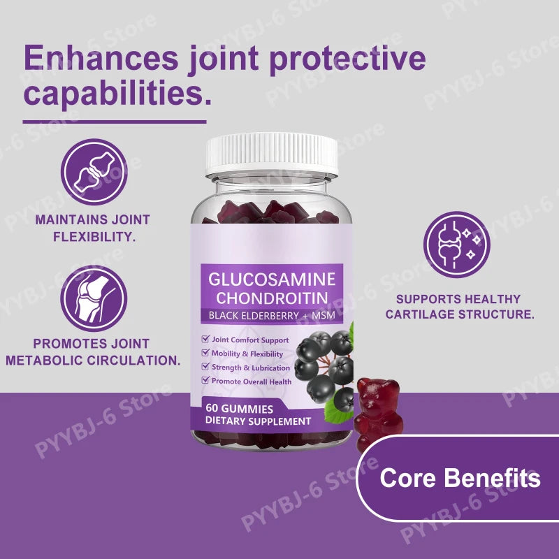 Joint Health Gummies with Black Elderberry & MSM for Mobility