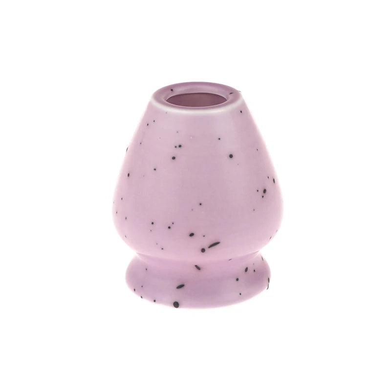 Soporte de cerámica hecho a mano para batidor de matcha | Elegante accesorio para el té